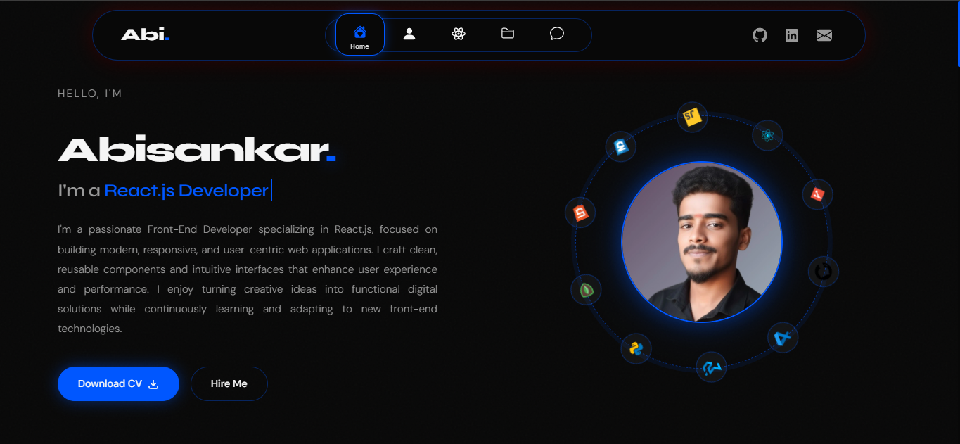 Portfolio Website screenshot